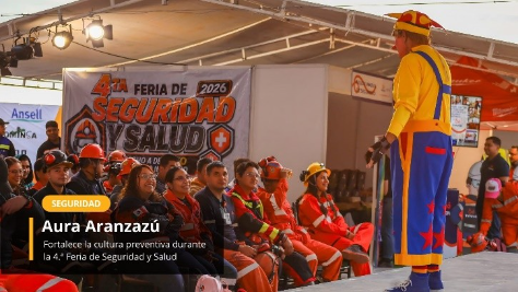 Aura Aranzazú fortalece la cultura preventiva durante la 4.ª Feria de Seguridad y Salud 2026