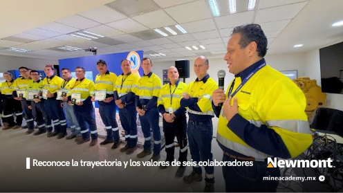 Newmont México reconoce la trayectoria y los valores de seis colaboradores