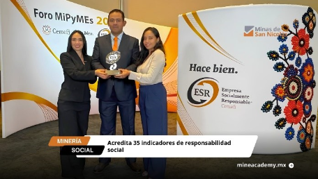 Minas de San Nicolás obtiene por segundo año el Distintivo ESR